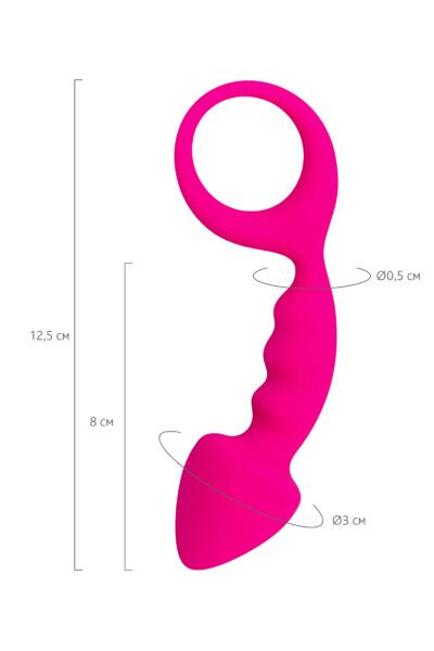 Анальная втулка ToDo by Toyfa Bong, силикон, розовая, 12,5 см