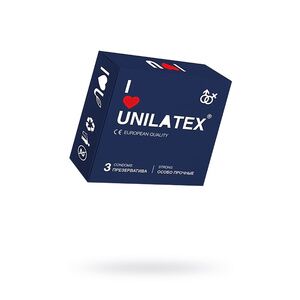 Презервативы Unilatex extra strong, гладкие, 19 см, 3 шт