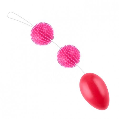 Анально-вагинальные шарики Baile со смещенным центром тяжести розовые