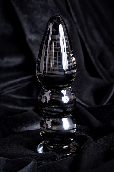 Анальная втулка Sexus Glass, стекло, прозрачный, 13 см