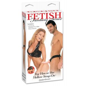 Универсальный страпон PipeDream FFS For Him or Her Hollow Strap-On-Flesh