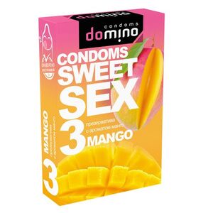 Оральные презервативы Domino Sweet Sex Манго 3 шт