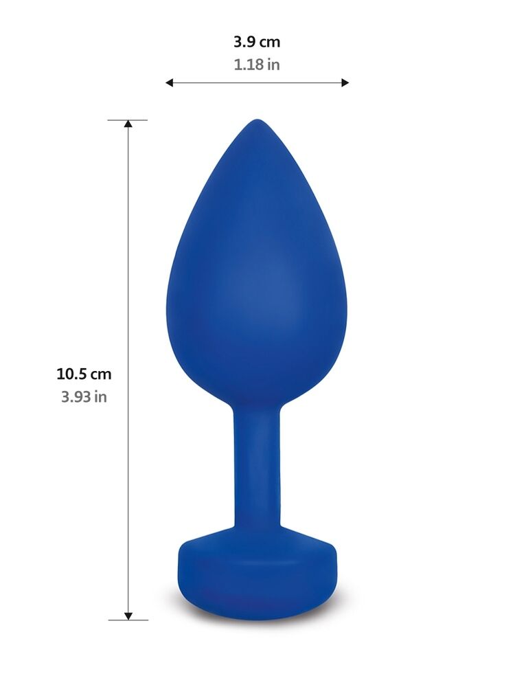 Анальная пробка с вибрацией Fun Toys Gplug 10,5 см Navy Blue