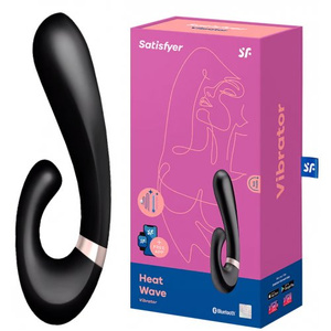 Смарт-вибратор с стимулятором клитора и функцией нагрева Satisfyer Heat Wave