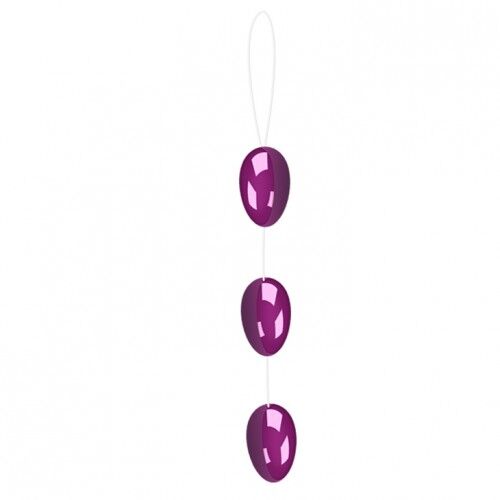 Анально-вагинальные шарики Baile на веревке пурпурные