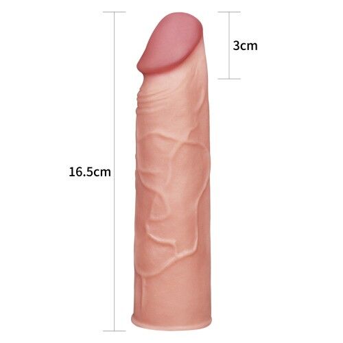 Удлиняющая насадка на пенис Lovetoy LV1050F X-Tender Penis Sleeve + 4 см
