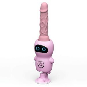 Компактная секс-машина Nlonely King на присоске розовая