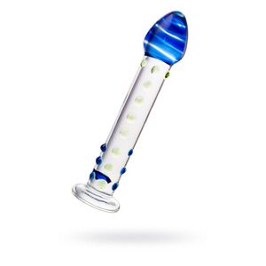 Нереалистичный фаллоимитатор Sexus Glass, прозрачный, 18 см