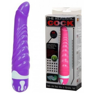 Вибратор Baile The Realistic Cock пурпурный