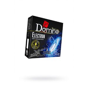 Презервативы Luxe DOMINO PREMIUM Electron, мята, лаванда и банан, 3 шт. в упаковке , 18 см