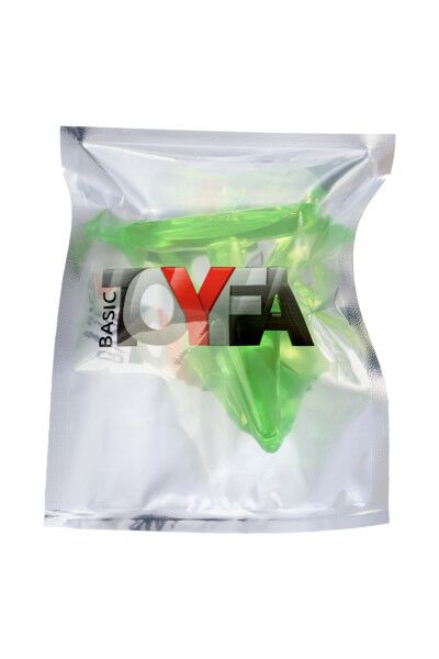 Анальная втулка TOYFA, ABS пластик, зеленая, 6,5 см