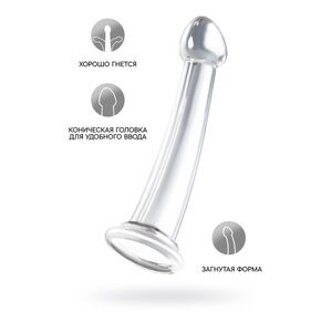 Фаллоимитатор Jelly Dildo S Toyfa Basic, прозрачный, 15,5 см