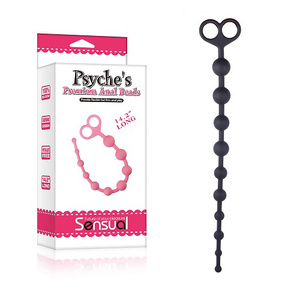 Анальная цепочка Lovetoy черная Psyche’s Premium Anal Beads