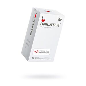 Презервативы Unilatex natural ultrathin, ультратонкие, 19 см, 15 шт