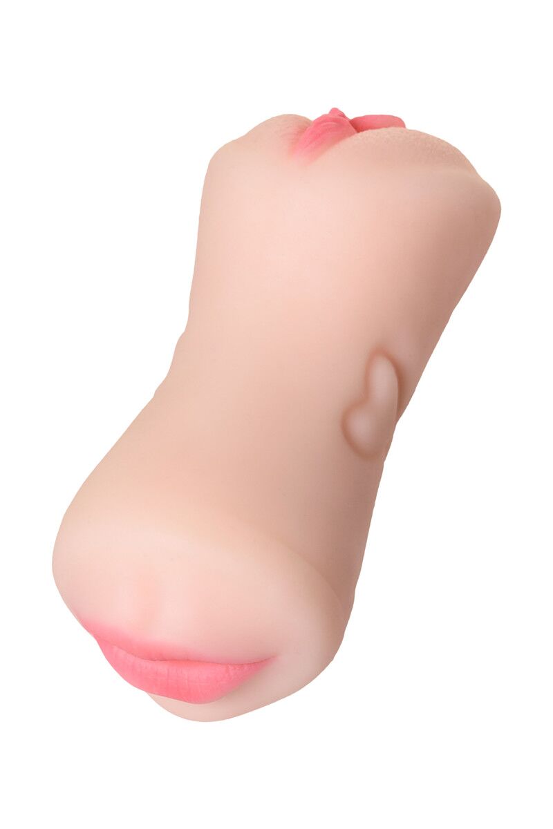 Мастурбатор реалистичный TOYFA Juicy Pussy Pretty Mouth, рот и вагина, 17 см