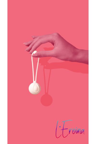 Вагинальные шарики L'EROINA by TOYFA Lily, силикон, белый