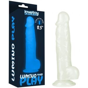 Светящийся в темноте фаллос на присоске Lovetoy Lumino Play Dildo 22 см