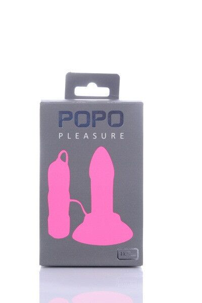 Анальная втулка TOYFA POPO Pleasure, 5 режимов вибрации, розовая, 11,9 см