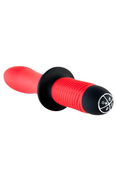 Анальный стимулятор Black & Red by TOYFA с вибрацией, силикон, красный, 27 см