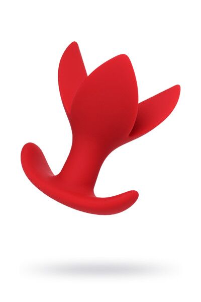 Расширяющая анальная втулка ToDo by Toyfa Flower, силикон, красная, 9 см