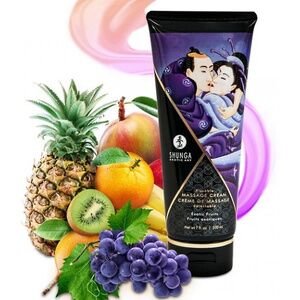 Съедобный крем Shunga для эротического массажа с ароматом экзотических фруктов 200 мл