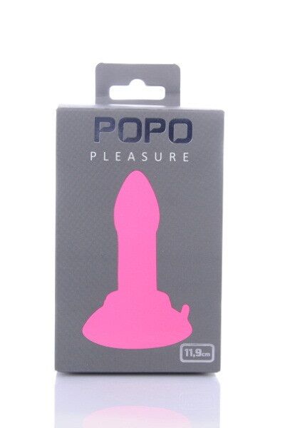 Анальная втулка TOYFA POPO Pleasure, розовая, 11,9 см