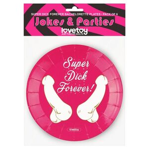 Бумажные тарелки Lovetoy Super Dick Forever 6 шт