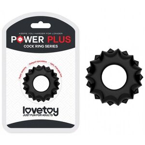 Эрекционное кольцо Lovetoy POWER PLUS COCK RING черное