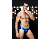 Танга wetlook Candy Boy Martin на кнопках, синие, OS