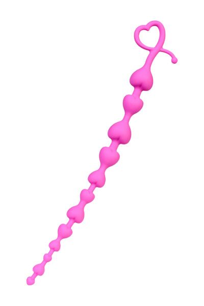 Анальная цепочка ToDo by Toyfa Long Sweety, силикон, розовая, 34 см