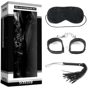 Набор для ролевых игр Lovetoy Deluxe Bondage Kit (наручники, плеть, маска)