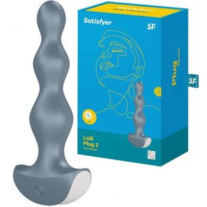 Анальная виброелочка Satisfyer Lolli Plug 2 серая