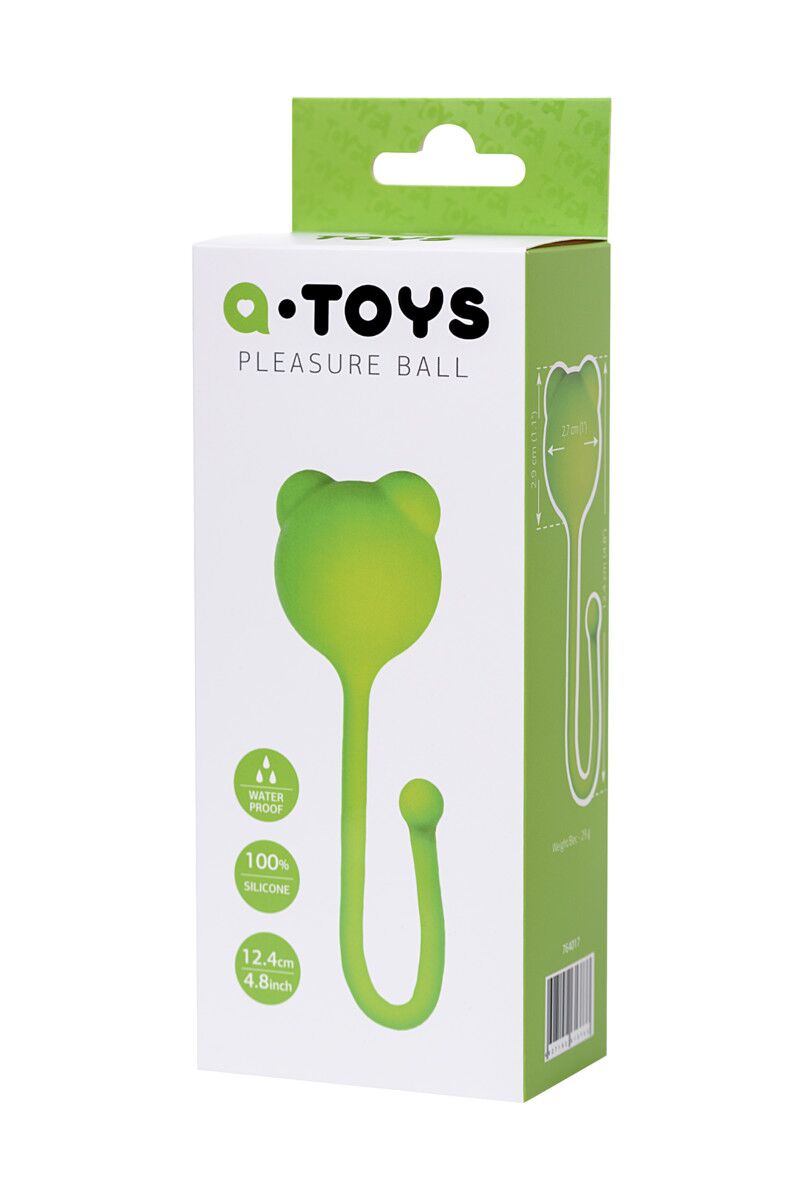 Вагинальный шарик A-Toys by TOYFA, силикон, зеленый, 2,7 см