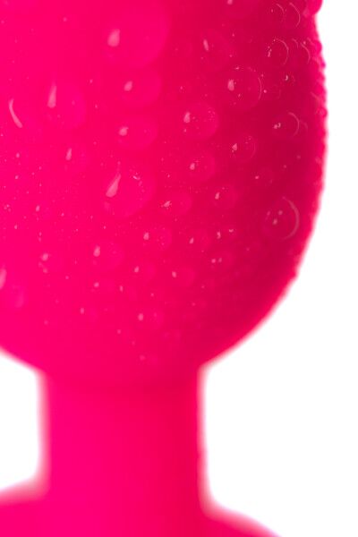 Анальная втулка TOYFA POPO Pleasure со стальным шариком внутри, розовая, 8,5 см