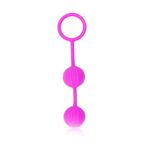 Вагинальные шарики Lovetoy розовые Kegel ball