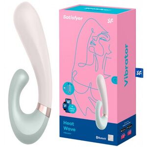 Смарт-вибратор со стимулятором клитора и функцией нагрева Satisfyer Heat Wave Mint