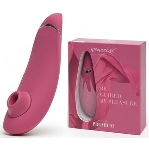 Бесконтактный вакуумно-волновой стимулятор клитора Womanizer Premium розовый