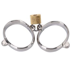 Металлические наручники Nlonely на замочке