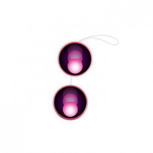 Анально-вагинальные шарики Baile Twins Ball розовые