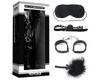 Набор для ролевых игр Lovetoy Deluxe Bondage Kit (маска, кляп, наручники, тиклер)