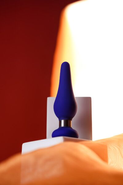 Анальная втулка ToDo by Toyfa Сlassic, размер S, силикон, синяя, 10 см