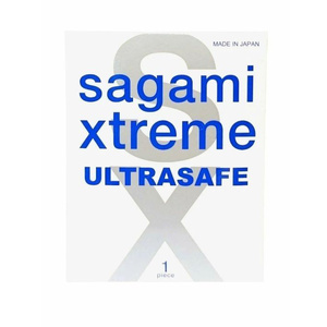 Презервативы Sagami Xtreme Ultrasafe латексные, с двойным количеством смазки 1 шт