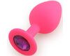 Анальная пробка Play Secrets Silicone Butt Plug Medium, розовый/фиолетовый