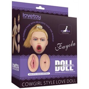 Кукла Lovetoy Jayola в позе наездницы с открытым ротиком и большой грудью Cowgirl Style Love Doll