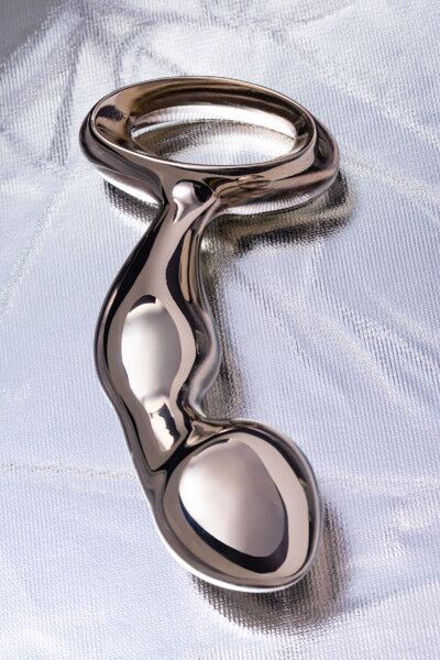 Анальная втулка Metal by TOYFA, металл, серебристая, 14 см