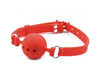 Дышащий кляп-шар Kissexpo из силикона Red M