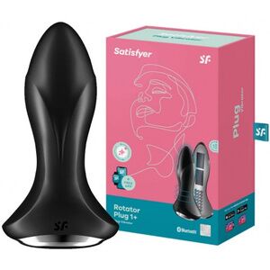 Анальный смарт-стимулятор с вибрацией и ротацией Satisfyer Rotator Plug 1+ черный