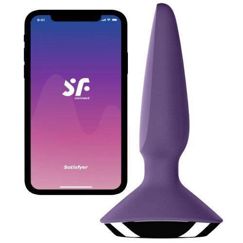 Анальный смарт-стимулятор с вибрацией Satisfyer Plug-ilicious 1 фиолетовый