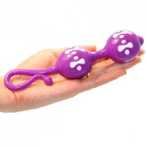 Анально-вагинальные шарики Baile Orgasmic Balls пурпурные