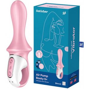 Расширяющийся анальный смарт-вибратор Satisfyer Air Pump Booty 5 розовый